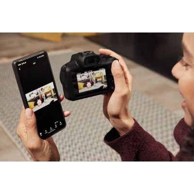 7. Canon EOS R100 Mirrorless Camera + RF-S 18-45mm F4.5-6.3 IS STM Lens Megapixel 24.1 MP ISO Sensitivity (max) 12800 Display Diagonal 3.0 Wi-Fi Network Auto, Manual CMOS Sensor Black