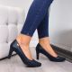 2. Sergio Leone navy blue block heel pumps