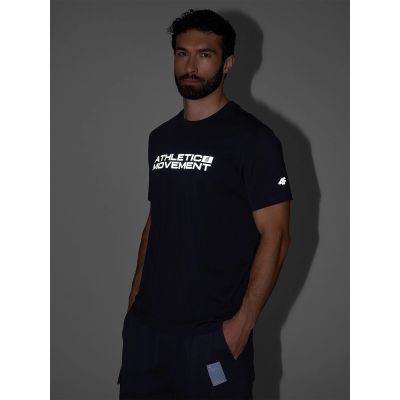 5. Men's regular printed T-shirt 4F 4FRAW25TTSHM3384-22S