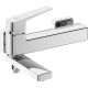 Wall-mounted bathtub faucet - with foldable spout