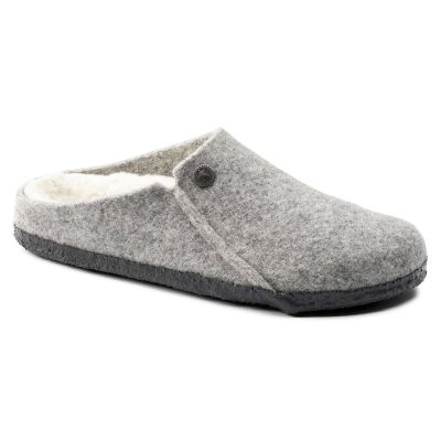 Birkenstock Zermatt Light Gray Wool Felt Insulated Men's/Women's Slippers Regular Wide (1015092)