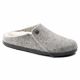 Birkenstock Zermatt Light Gray Wool Felt Insulated Men's/Women's Slippers Regular Wide (1015092)