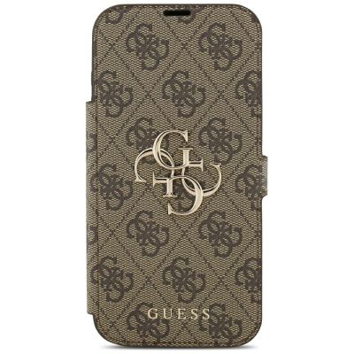 3. Guess Book 4G Metal Logo Case for iPhone 18 Pro Max / 17 Pro Max - Brown
