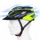 7. Wozinsky MTB Bike Helmet with Removable Visor and Rear USB Light L - Black and Yellow