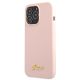 2. Guess GUHCP13XLSLMGLP iPhone 13 Pro Max 6.7" light pink/light pink hardcase Silicone Script Gold Logo