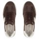 4. Women's leather sneakers on a brown platform Filippo DP7533