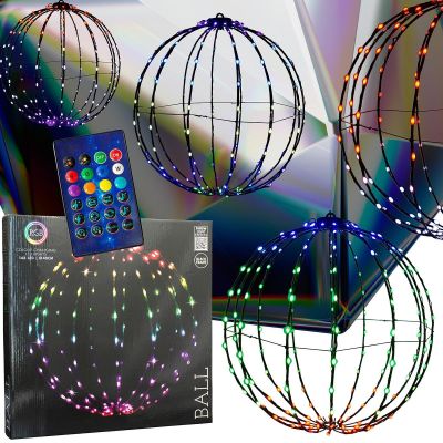 16. HANGING DECORATIVE BALL 168LED RGB 40CM