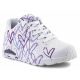 6. Skechers JGoldcrown Uno Lite shoes - Spread the Love W 155507-WLPR