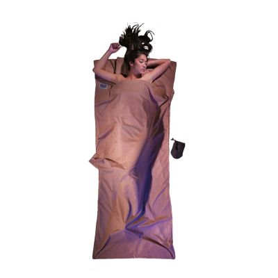 Cocoon Leicht-Reiseschlafsack, Rechteck, 220 x 90 cm, ?gypt. Baumwolle, khaki