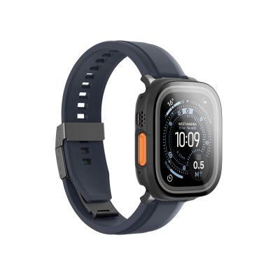 2. AmazingThing Radix Glass Screen Protector with Case for Apple Watch UItra 3 49mm - Black