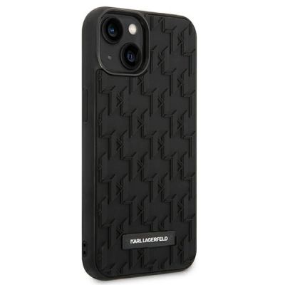 4. Karl Lagerfeld 3D Monogram Case for iPhone 14 Plus - Black