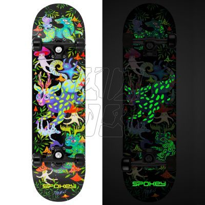 4. Spokey skateboard with glowing graphics Ollie SPK-942542