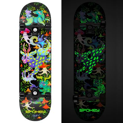 4. Spokey Skateboard with Light-Up Graphics Ollie SPK-942542