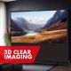 2. MACLEAN PORTABLE PROJECTION SCREEN, COMPACT, FLOOR, 80", 16:10 MC-212