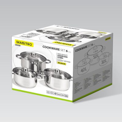 3. MR-2020-6XL MAESTRO 6-piece pot set