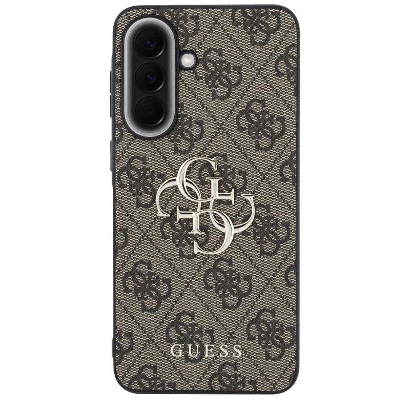 3. Guess Leather 4G Metal Logo Case for Samsung Galaxy A57 5G - Brown