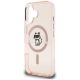 6. Karl Lagerfeld IML Choupette Sketch Logo MagSafe iPhone 16 Case - Pink