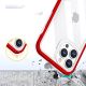 6. Clear 3in1 case for iPhone 13 Pro frame cover gel red