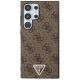 3. Guess Grip Stand 4G Triangle Strass Case for Samsung Galaxy S24 Ultra - Brown
