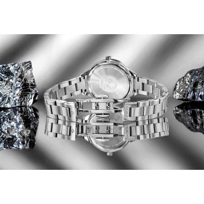 8. Giewont Sapphire Silver Women's Watch GW2720-B1