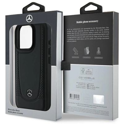 8. Mercedes Leather Urban iPhone 16 Pro Case - Black