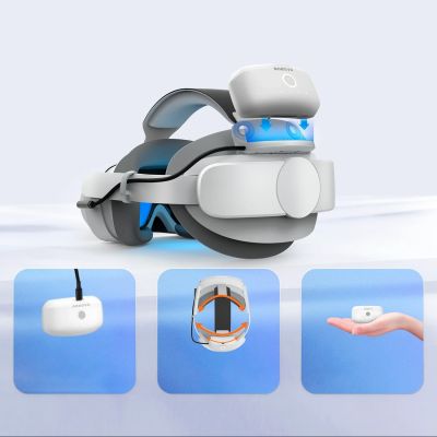 5. BoboVR P4S Head Strap with Battery for PICO 4 Ultra and Ultra Enterprise - Gray