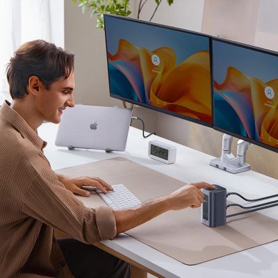 8. Baseus Nomos NU1 Air Spacemate 12-in-1 Docking Station - Gray