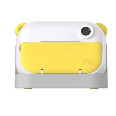 4. myFirst Camera Insta Wi instant camera for kids with printer and label printing, 2.4" IPS screen, dual 12 MP lens (yellow)