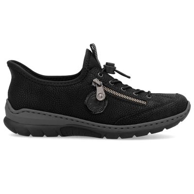 4. Women's black sports shoes Rieker L32F1-00