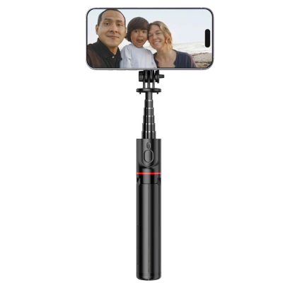 8. Tech-Protect L06S Bluetooth magnetic selfie stick with MagSafe, remote control, tripod up to 82cm and 360 head - black