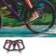 7. Rockbros 2020-12CBK Platform Aluminum Bicycle Pedals - Black