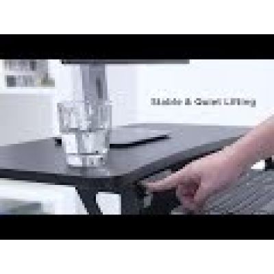 9. MACLEAN ELECTRIC DESK, TABLE, WORKStation, HEIGHT ADJUSTMENT, MAX HEIGHT 122 CM, MAX LOAD 37 KG - FOR SITTING AND STANDING WORK MC-835