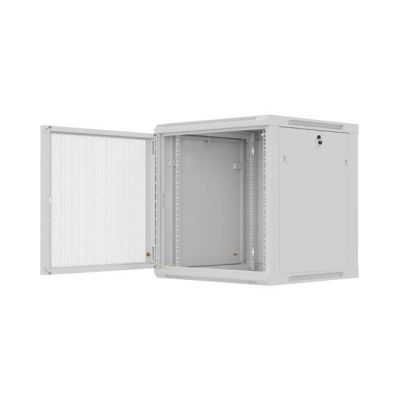 4. LANBERG 19" 12U 600X600 GREY WALL-MOUNTED RACK CABINET WITH PERFORATED DOORS (FLAT PACK)