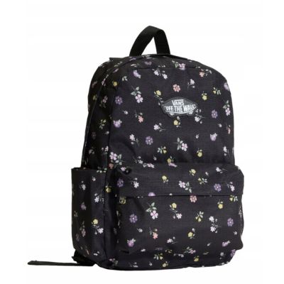 3. Vans Old Skool Classic Backpack 22L Black Floral - VN000H56HTL