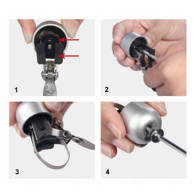 4. Rockbros 15-1BBK retro bicycle bell - black