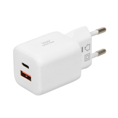 3. IBOX UNIVERSAL CHARGER C-42 GAN PD33W USB A+C WHITE