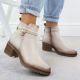 7. Women's beige insulated ankle boots Potocki Z25-SZ12690