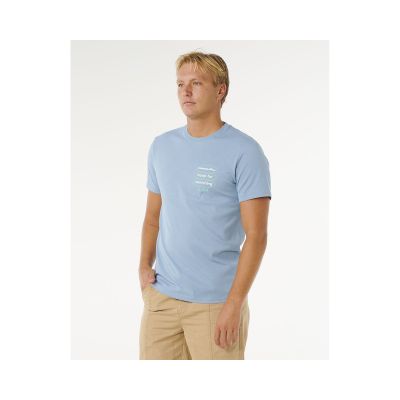 2. Men's RIP CURL Vaporcool Search 3 Stacks Tee Blue
