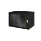10. Digitus Unique 19" 7U wall-mounted network cabinet, 600x450, glass door, black, undivided, assembled, 100kg