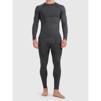 5. Seamless thermal ski underwear with quick-drying finish - men's longsleeve 4F 4FWAW26USEAM311-21M