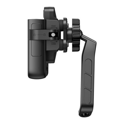 4. Baseus GoTrip Motorcycle Phone Holder for Mirror, with Shock Absorption - Black