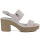 11. Women's ash-gray heeled sandals M.Daszyński MR23126-9