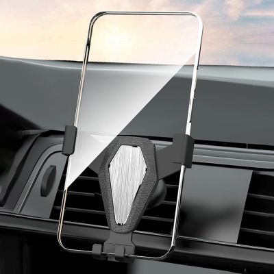 4. Gravity smartphone car holder, silver (YC07)