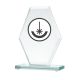 Engraved glass trophy