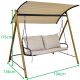7. 2-PERSON GARDEN AND BALCONY SWING 194x136x173CM SAND