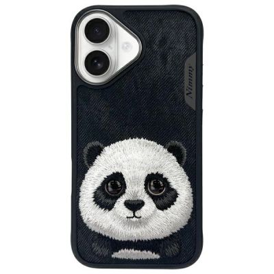 Nimmy Big Eyed Pet 2.0 Panda case for iPhone 16 - black