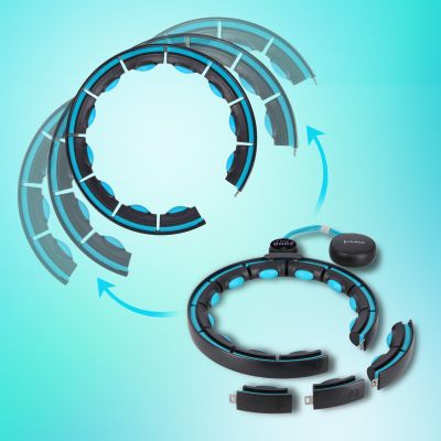 11. HHM17 HULA HOP BLACK/TURQUOISE WITH MAGNETS AND WEIGHT + HMS COUNTER