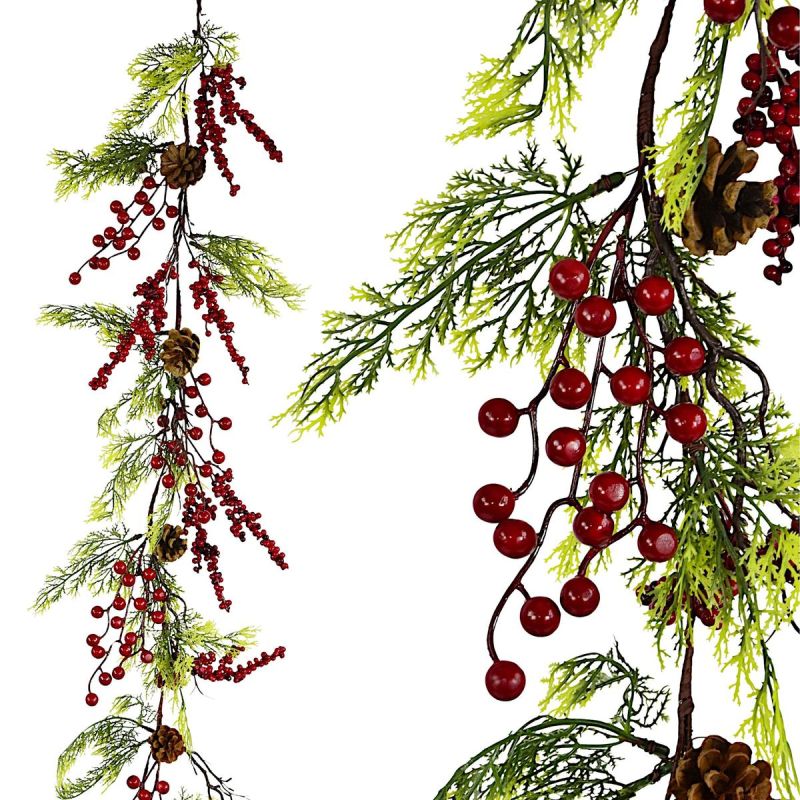 3. DECORATIVE GARLAND 175 CM RED
