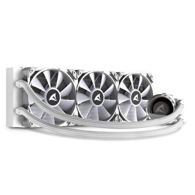 10. Sharkoon S90 All-in-One Liquid CPU Cooler, 12 cm, White, 1 pc.