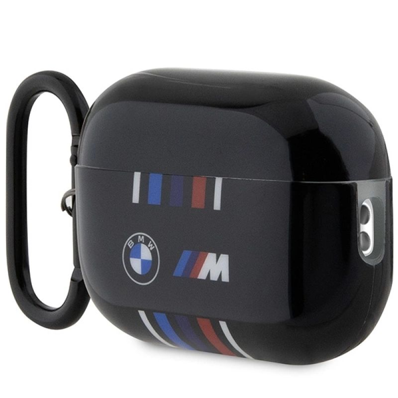 3. BMW BMAP222SWTK AirPods Pro 2 gen cover black/black Multiple Colored Lines